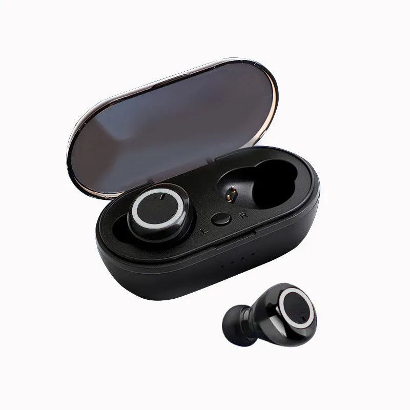 Bluetooth TWS wireless stereo earphones in black and red colour combination