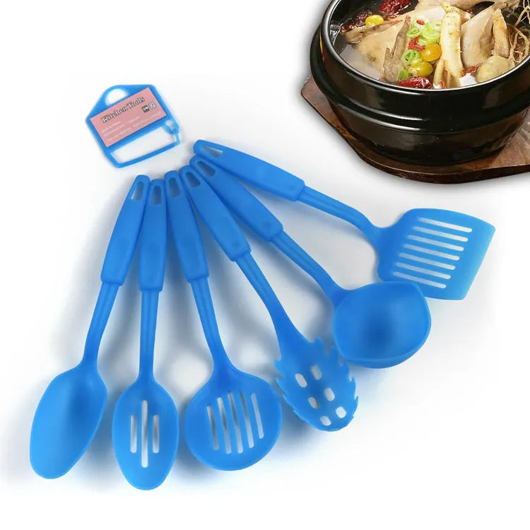 Ke Yang black rubber shovel and spoon kitchen utensils set for non-stick pans