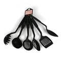 Ke Yang black rubber shovel and spoon kitchen utensils set for non-stick pans