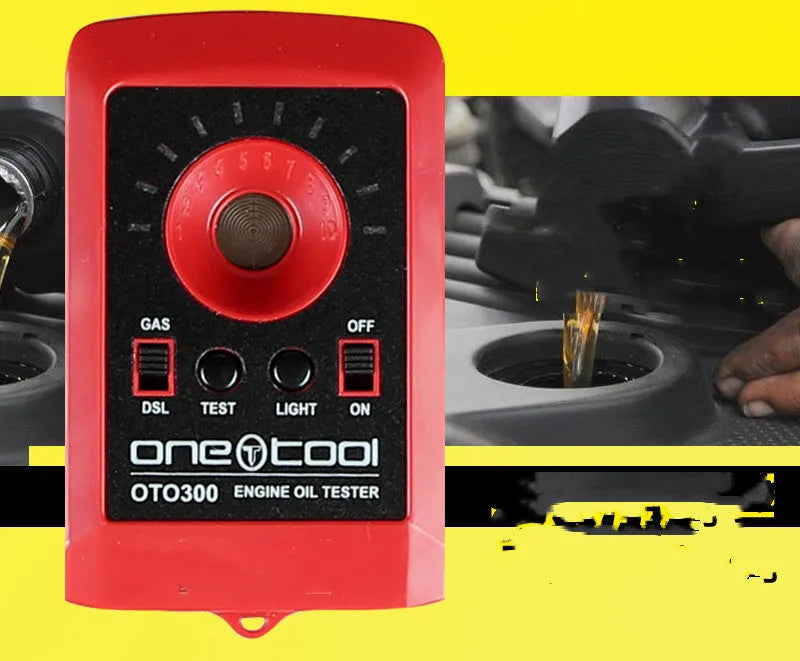 Automobile oil quality tester, 88x54x16mm, built-in battery, black red, engine oil analysis instrument