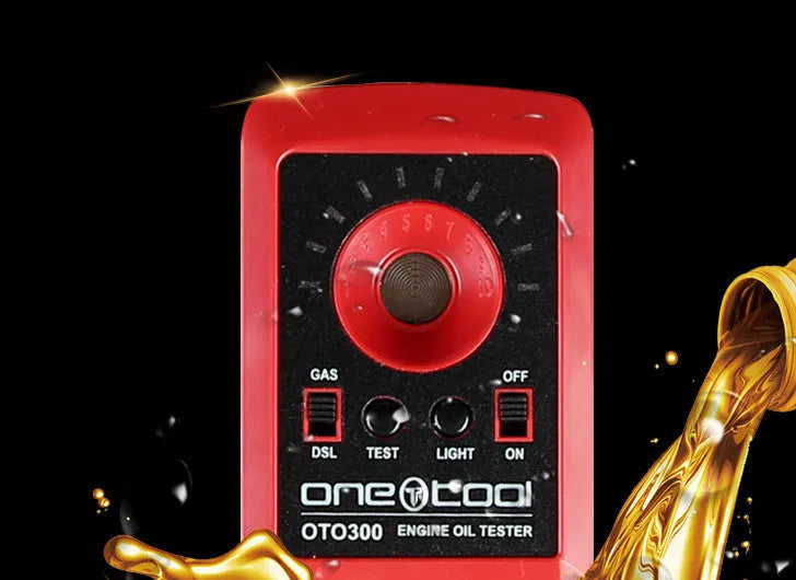 Automobile oil quality tester, 88x54x16mm, built-in battery, black red, engine oil analysis instrument