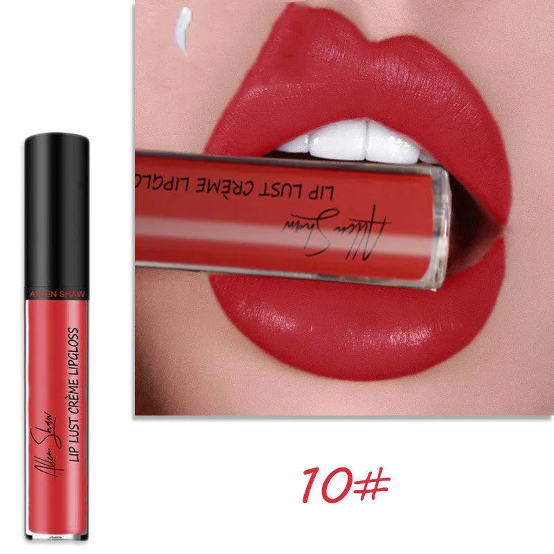 Silky cream texture lip gloss and lip glaze in 13 colour options including 12-piece collection sets
