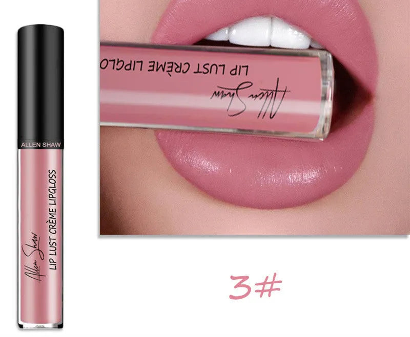 Silky cream texture lip gloss and lip glaze in 13 colour options including 12-piece collection sets