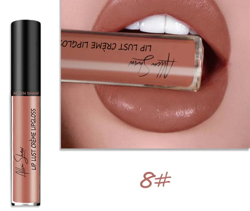 Silky cream texture lip gloss and lip glaze in 13 colour options including 12-piece collection sets