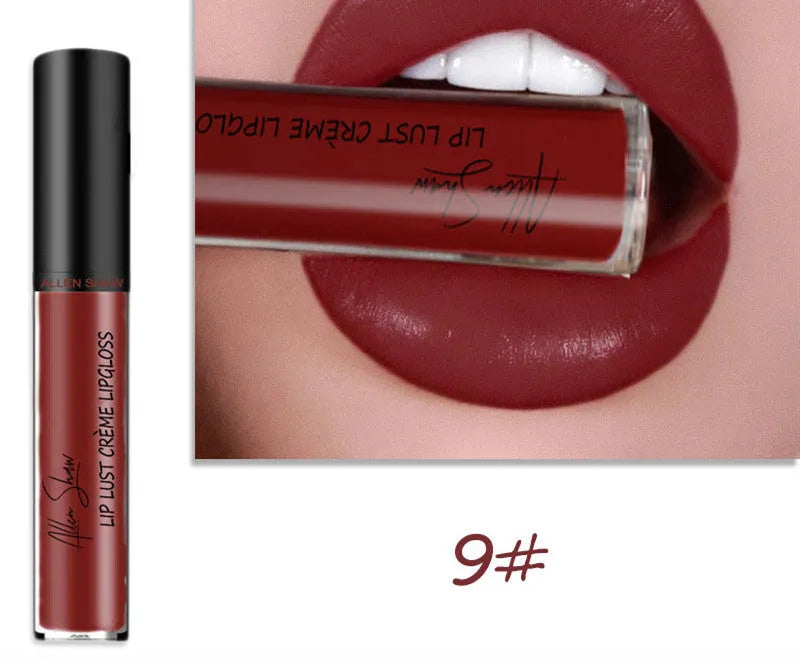 Silky cream texture lip gloss and lip glaze in 13 colour options including 12-piece collection sets
