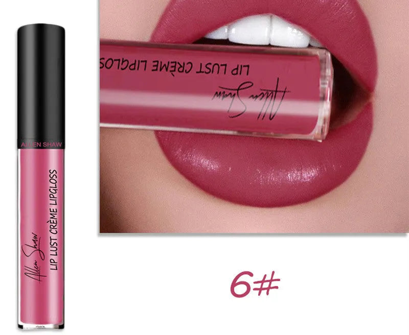 Silky cream texture lip gloss and lip glaze in 13 colour options including 12-piece collection sets