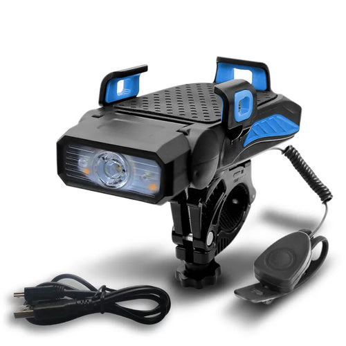 Rechargeable bicycle light in chosen colour with single or double lamp configuration