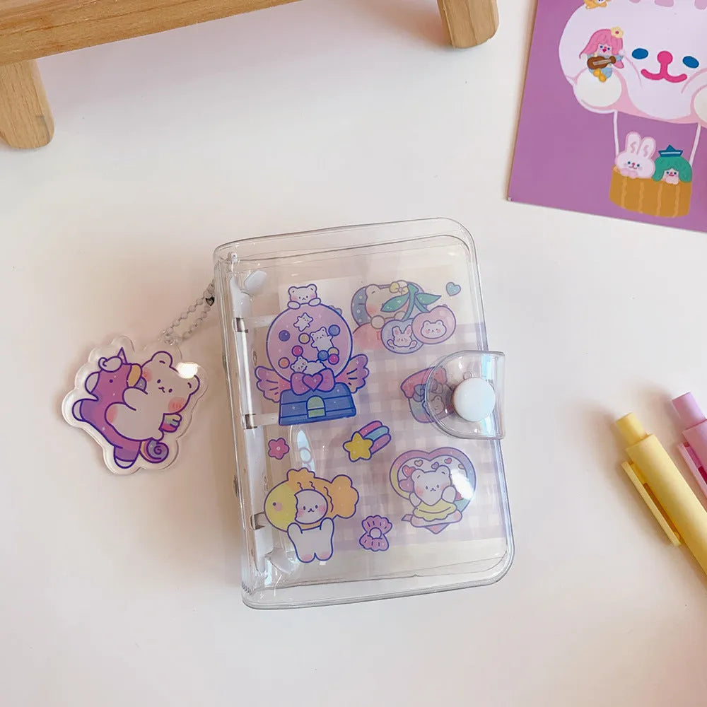 Japanese loose-leaf refill paper for binders with cute bear and bunny designs