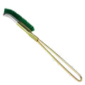 Green elbow nylon wire brush for range hood rust and grease removal