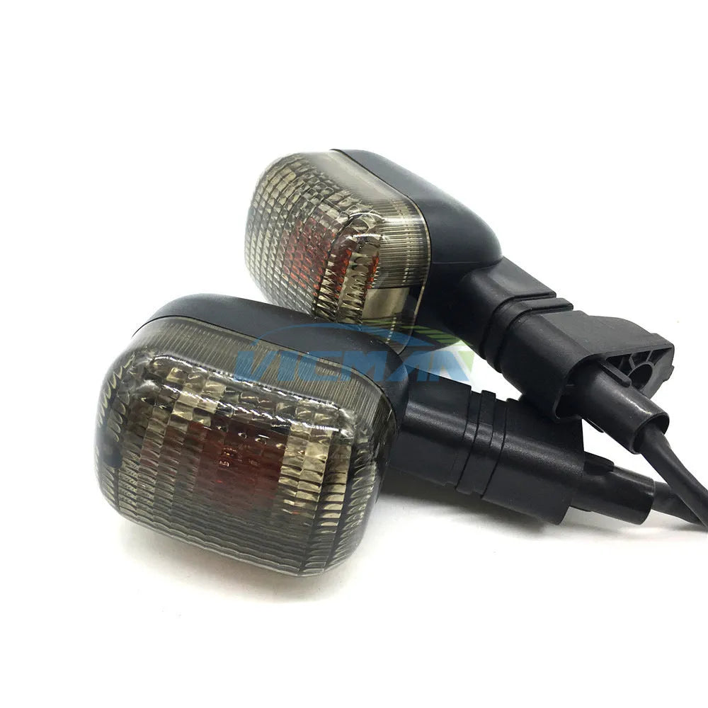 BWS100 motorcycle turn signal light for BWS series, shown in soot, transparent or yellow with headlight or rear light style options.