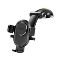 Carbon fibre black folding suction cup mobile phone car holder for instrument panel mounting