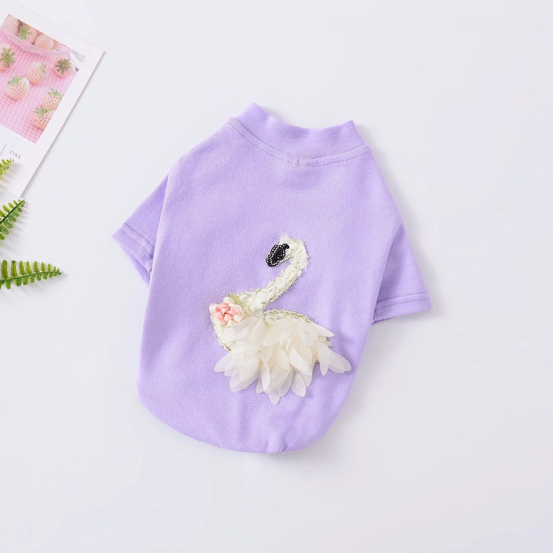 Cotton dog sweater in lake blue, British style knit jumper for small dogs