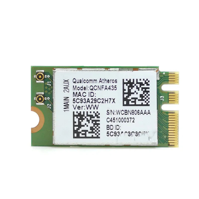 QCNFA435 NGFF M2 802.11ac wireless network card green colour 600Mbps dual band Bluetooth 4.1