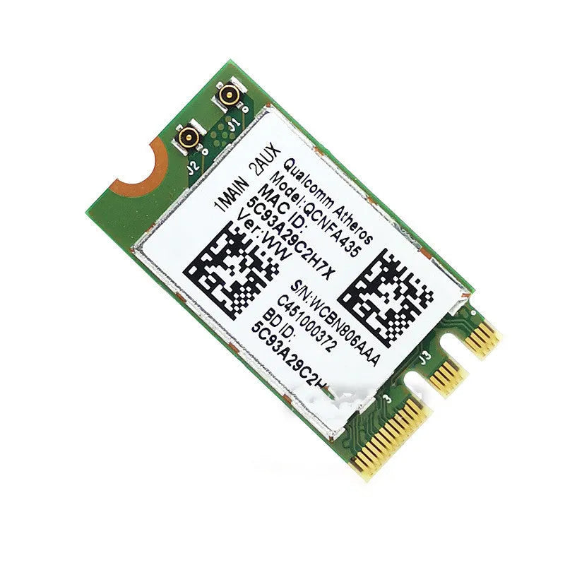 QCNFA435 NGFF M2 802.11ac wireless network card green colour 600Mbps dual band Bluetooth 4.1