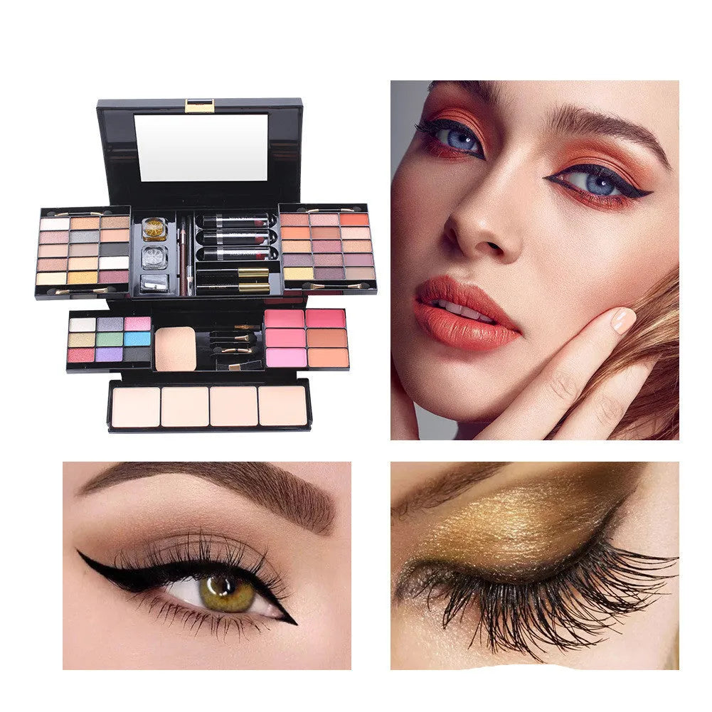 Matte eyeshadow box cosmetic case multi-function make-up tray in Asian colour and South American colour options