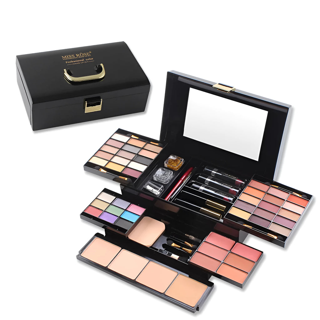 Matte eyeshadow box cosmetic case multi-function make-up tray in Asian colour and South American colour options