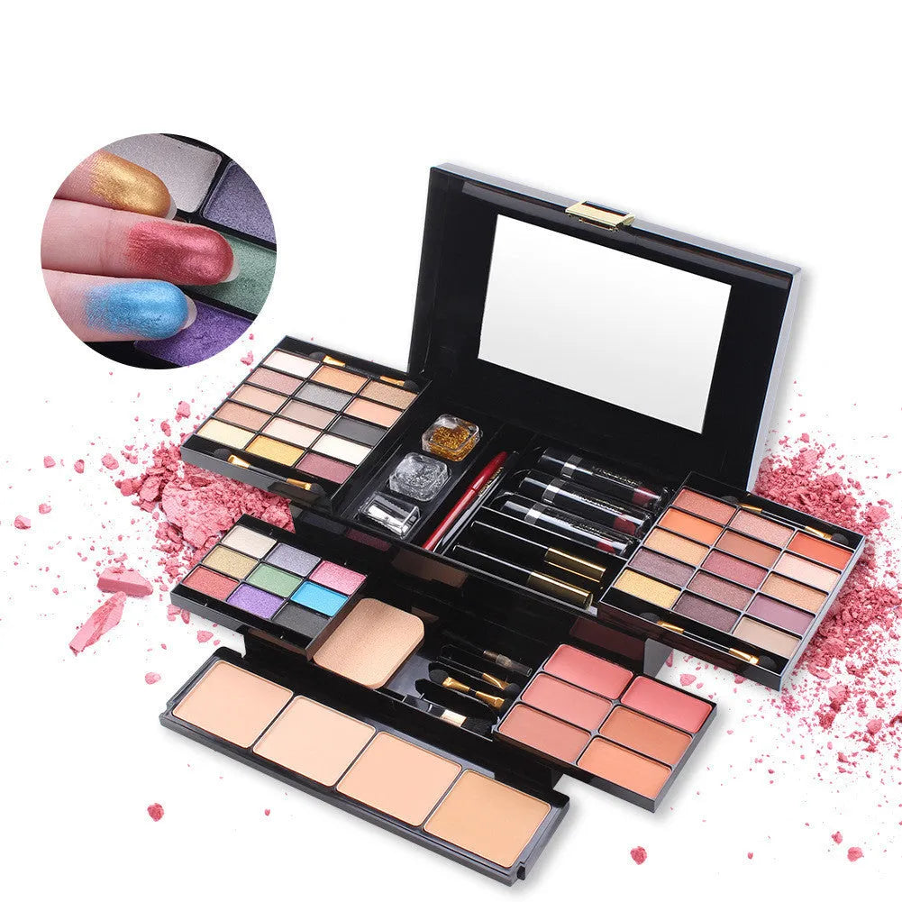 Matte eyeshadow box cosmetic case multi-function make-up tray in Asian colour and South American colour options