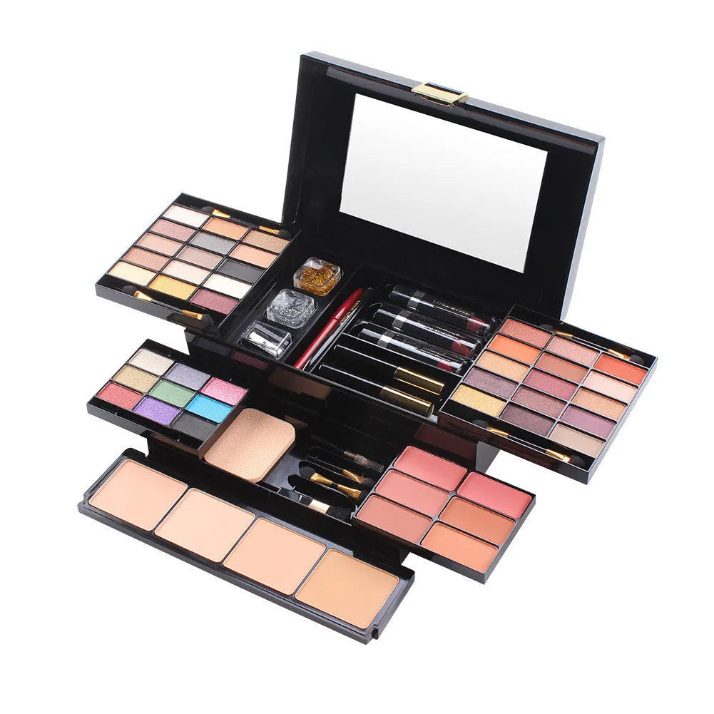 Matte eyeshadow box cosmetic case multi-function make-up tray in Asian colour and South American colour options