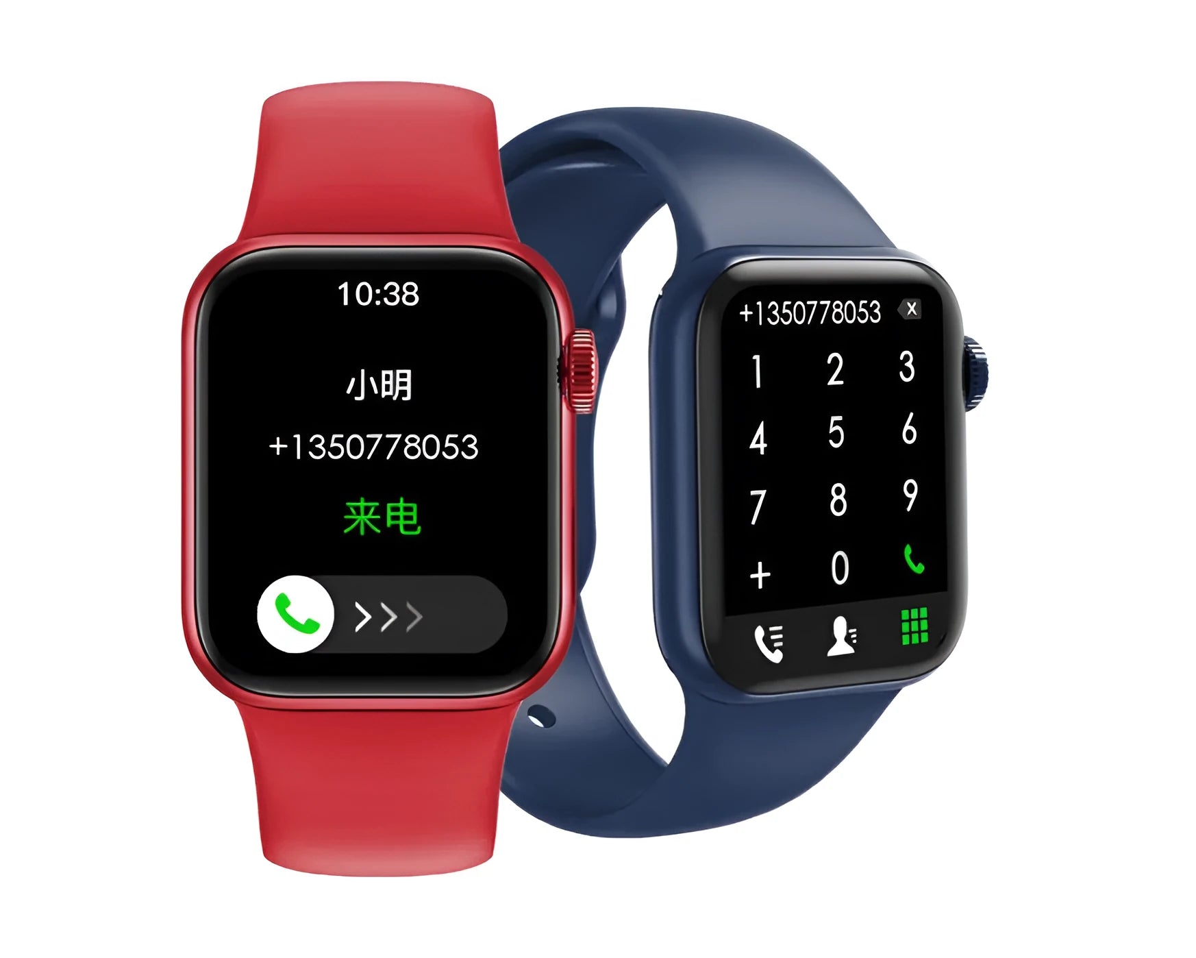 M16Plus smart watch with 1.8-inch screen and rotary encoder in multiple colour options