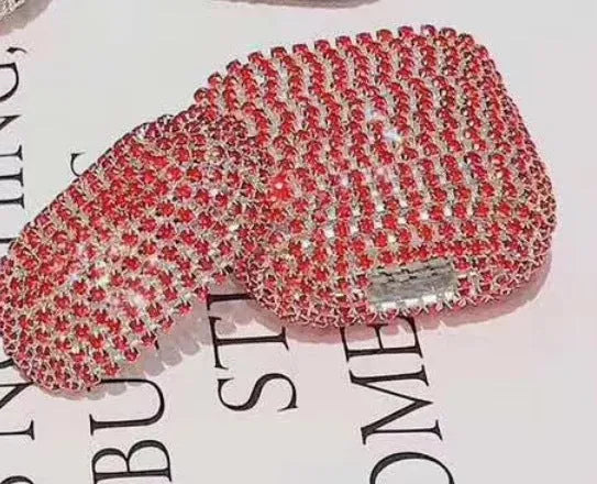 Rhinestone protective shell back cover for Apple AirPods 1/2 and 3 generation in multiple colours