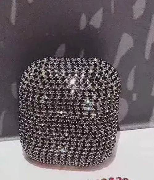 Rhinestone protective shell back cover for Apple AirPods 1/2 and 3 generation in multiple colours