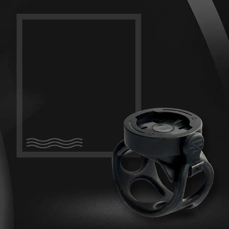 Black ABS rotating bicycle computer bracket for Sram Maijin Wahoo mounts, 10.5 x 2.4cm and 4.6 x 3.6cm