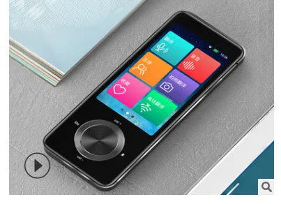 M9 Translator device in gold and silver grey with group chat and photo translation capabilities
