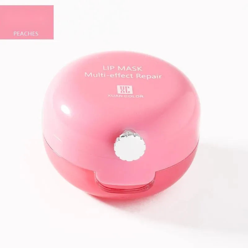 Lip sleeping mask in strawberry flavour with grape seed oil, 13g pot