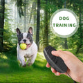 Ultrasonic dog repeller and bark control trainer in black or grey, 40g plastic handheld device, 50g gross weight.