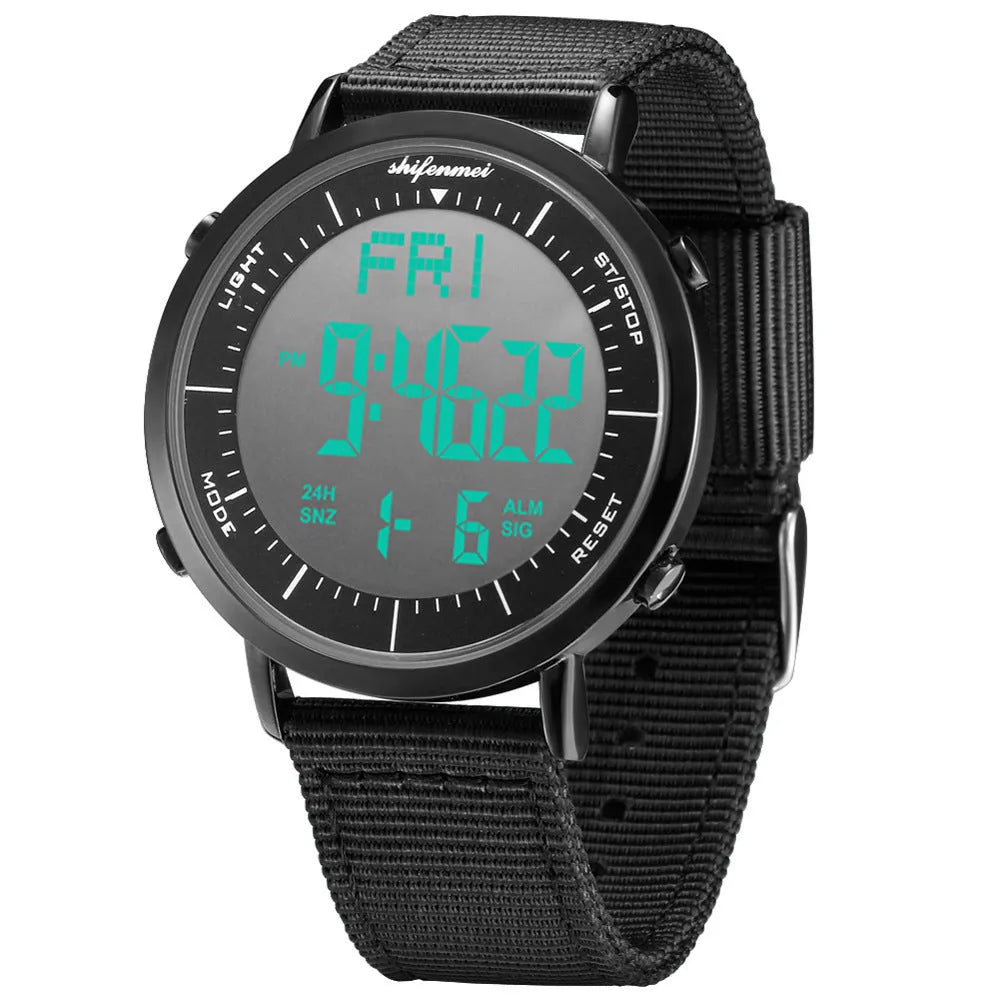 Shifenmei digital sports waterproof watch with electronic display and multiple style options