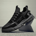 Men's canvas sneakers Korean British style lace-up trainers with rubber sole, round toe, and flat heel in khaki, grey, or black