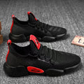 Breathable lace-up casual sports shoes low heel, plain Korean style, Black White Yellow
