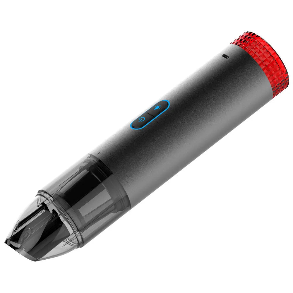 Black V6 portable wireless car vacuum cleaner for household and vehicle cleaning