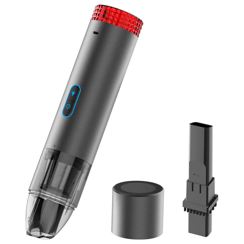 Black V6 portable wireless car vacuum cleaner for household and vehicle cleaning