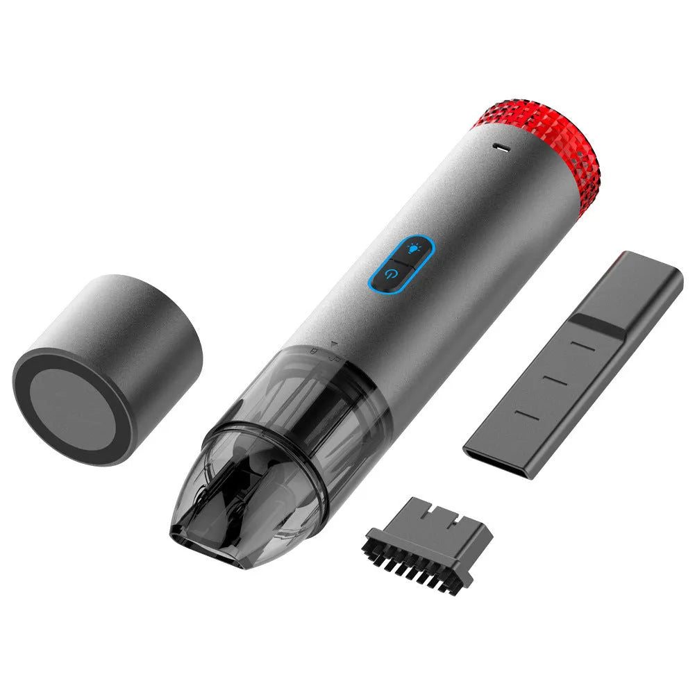 Black V6 portable wireless car vacuum cleaner for household and vehicle cleaning