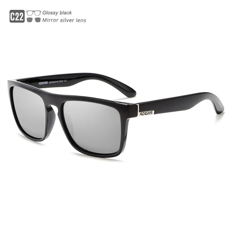 Men's polarized sports driving sunglasses with full frame, UV400 protection, and multiple colour options