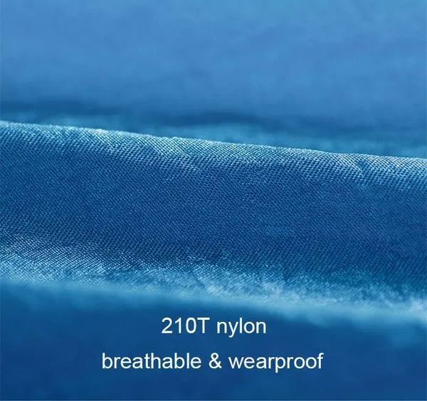 Anti rollover double camping hammock in blue with 201T high fibre nylon surface