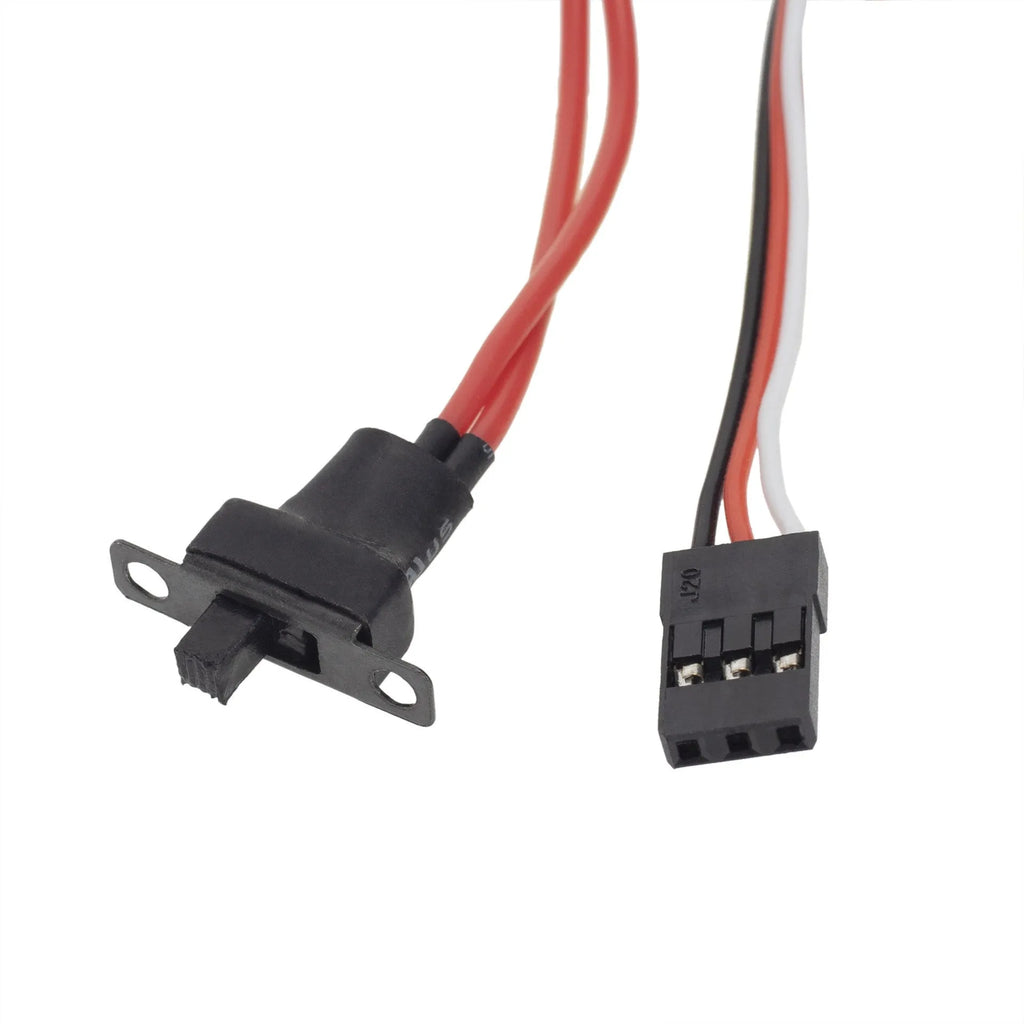 Small Boat 40A miniature brushed electronic speed controller for 1/16 RC trucks.