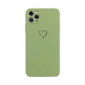 Silicone TPU phone case for Apple iPhone in solid colour options on a white background.