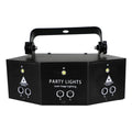 Professional nine-eye laser strobe light unit with DMX control and multi-colour laser outputs