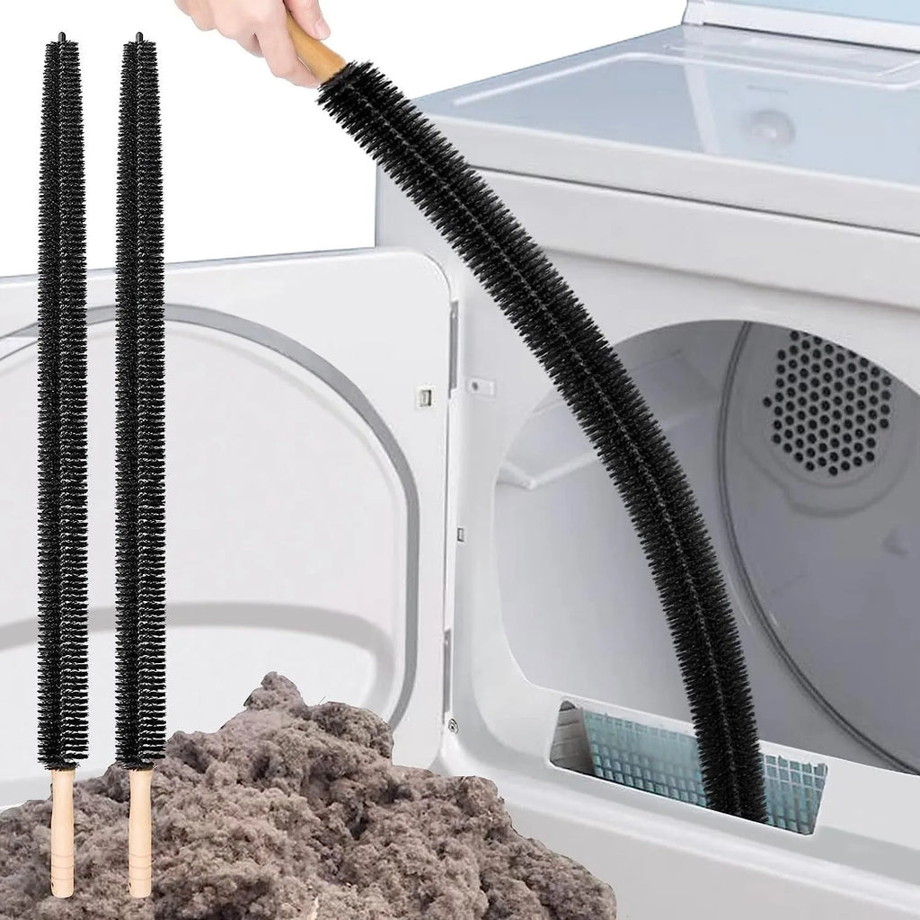 Suction pipe dust cleaning equipment set with brush for vacuum cleaner hose and pipe dust removal