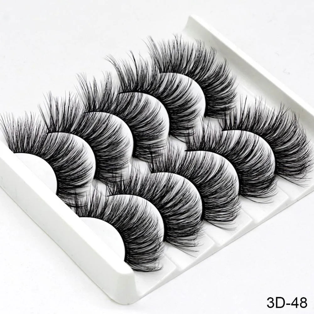 Handmade chemical fibre false eyelashes thick style plastic cotton stalk high-grade fibre mixed specs