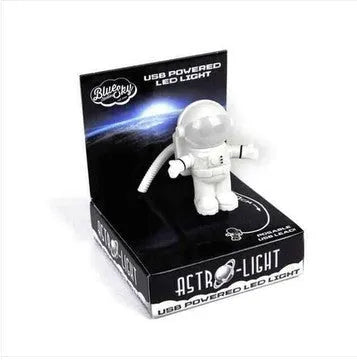 Litwod astronaut desk lamp with USB cable, flexible gooseneck arm, and push-helmet switch, 92x78x106mm