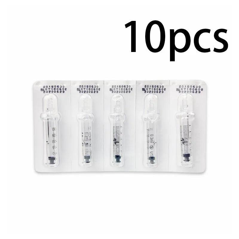Black needle-free hyaluronic acid pen 16.5cm x 3cm with 0.01ml resolution for mesotherapy skin hydration