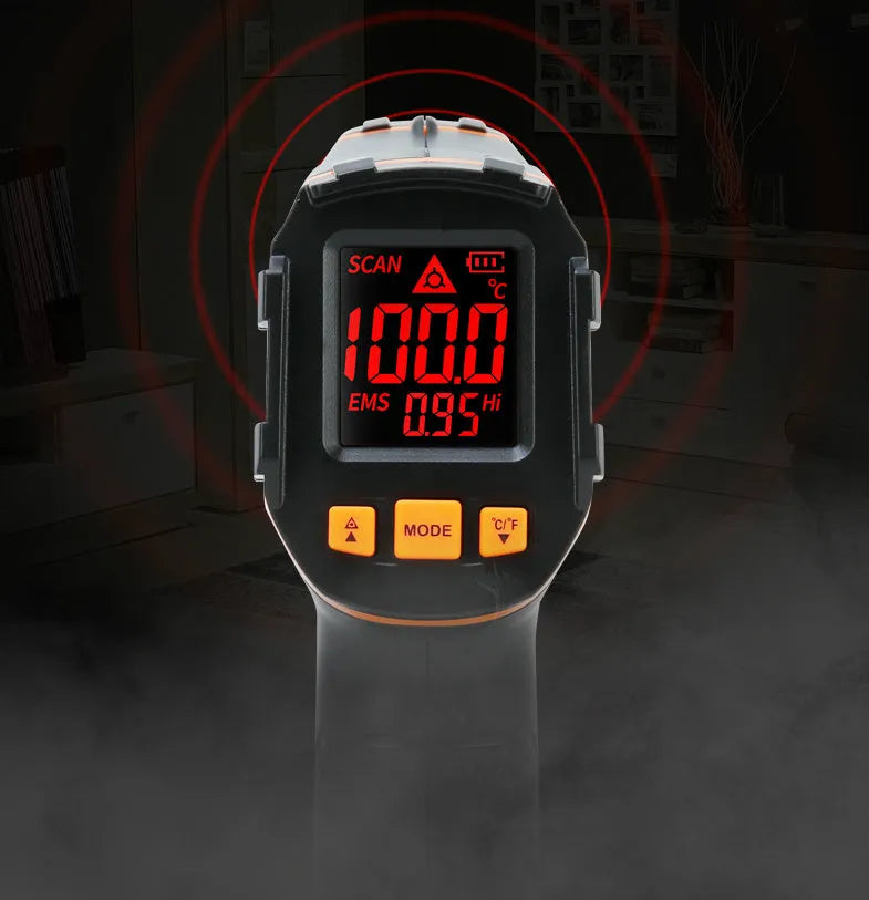 ST390A handheld infrared thermometer for non-contact surface temperature measurement.
