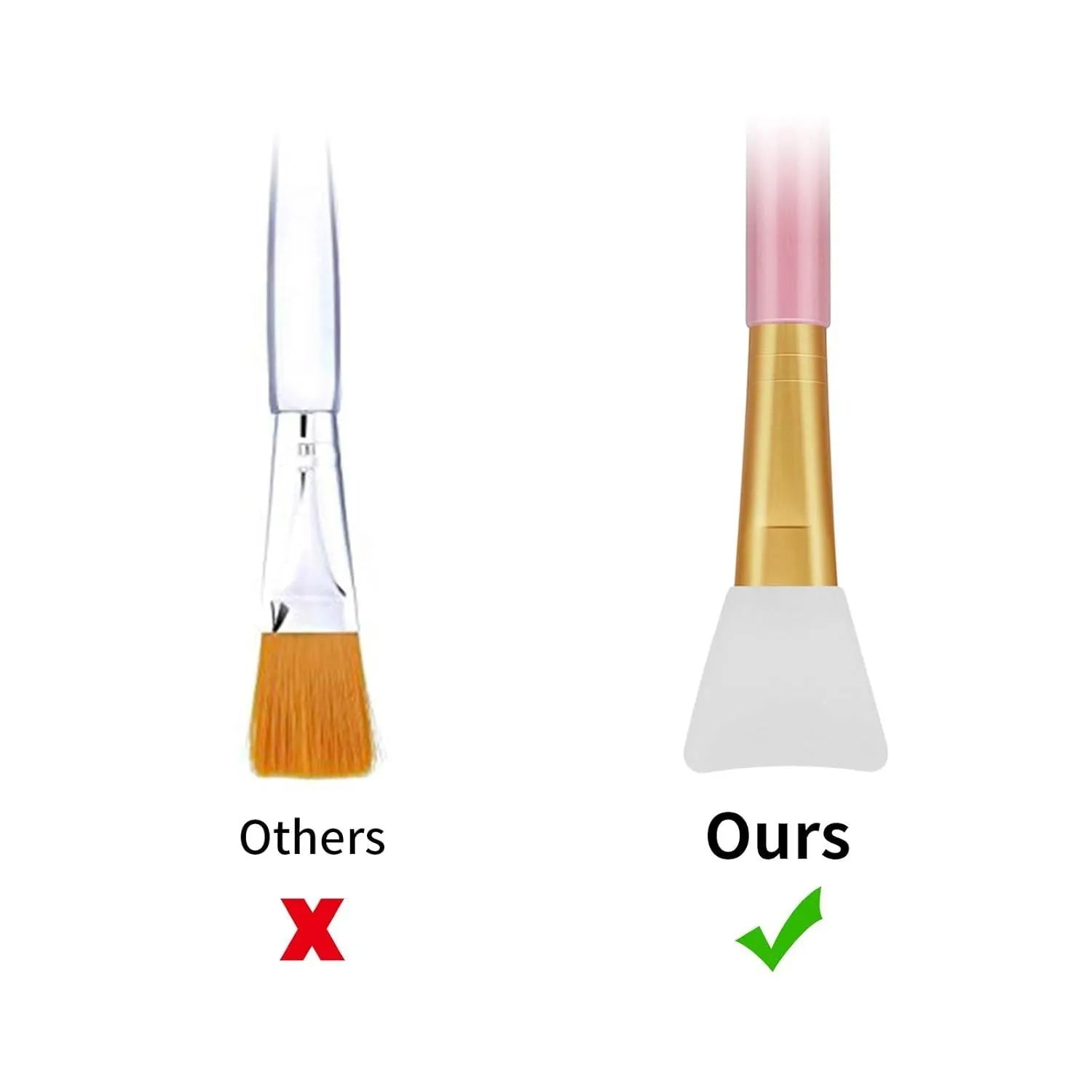 Reusable silicone face and body mask applicator spatula in assorted colours.