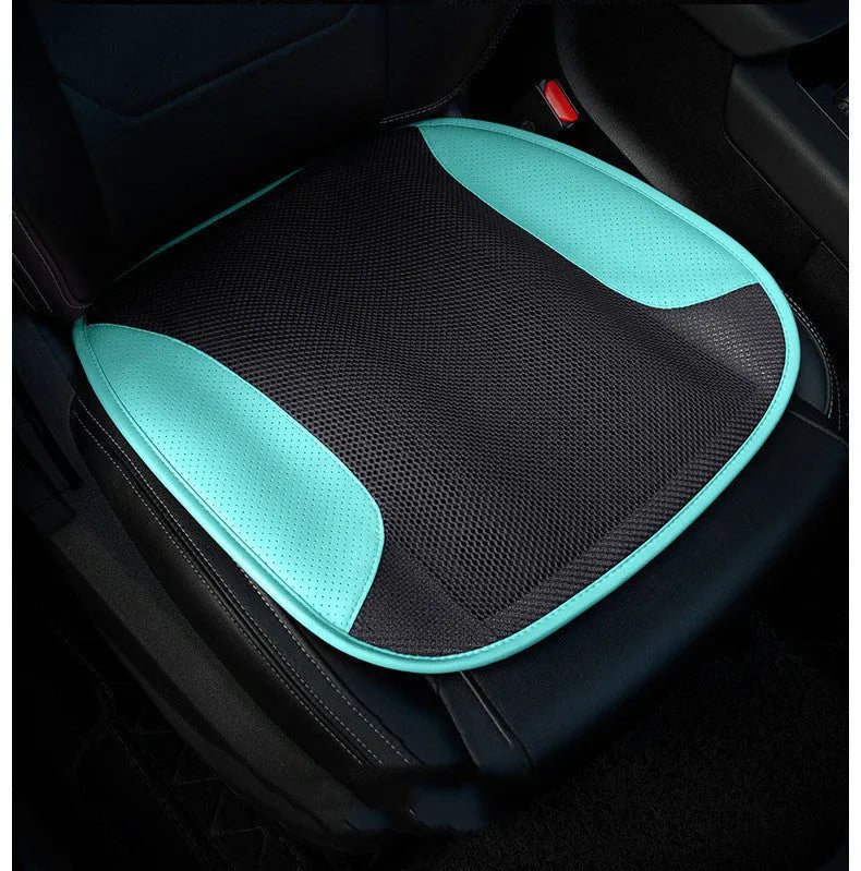 USB-powered ventilated car seat cushion in multiple colours with integrated cooling fans
