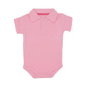 Cotton lapel baby onesie short sleeve concealed button closure 11 colours