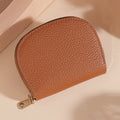 Ladies fashion shell card holder storage bag in PU leather, solid colour, unisex design