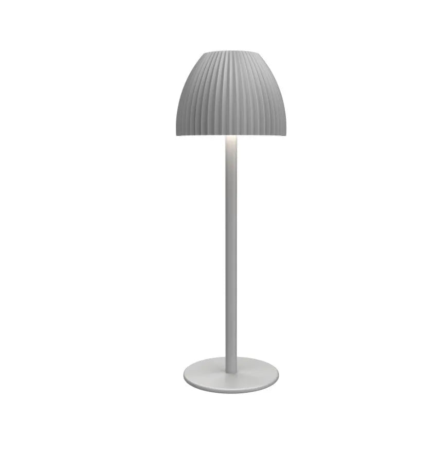Modern simple design touch dimming bedside lamp with thin round base in black colour option